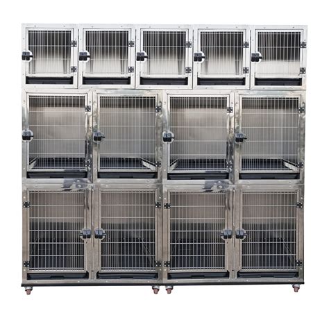 used stainless steel dog box|used cage kennel doors.